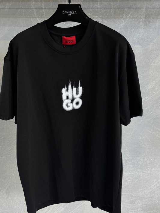 HUGO T-shirt Black Fire